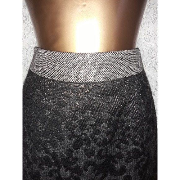 Proenza Schouler Sz 4 Metallic Textured Wool Pencil Skirt - Picture 2 of 8